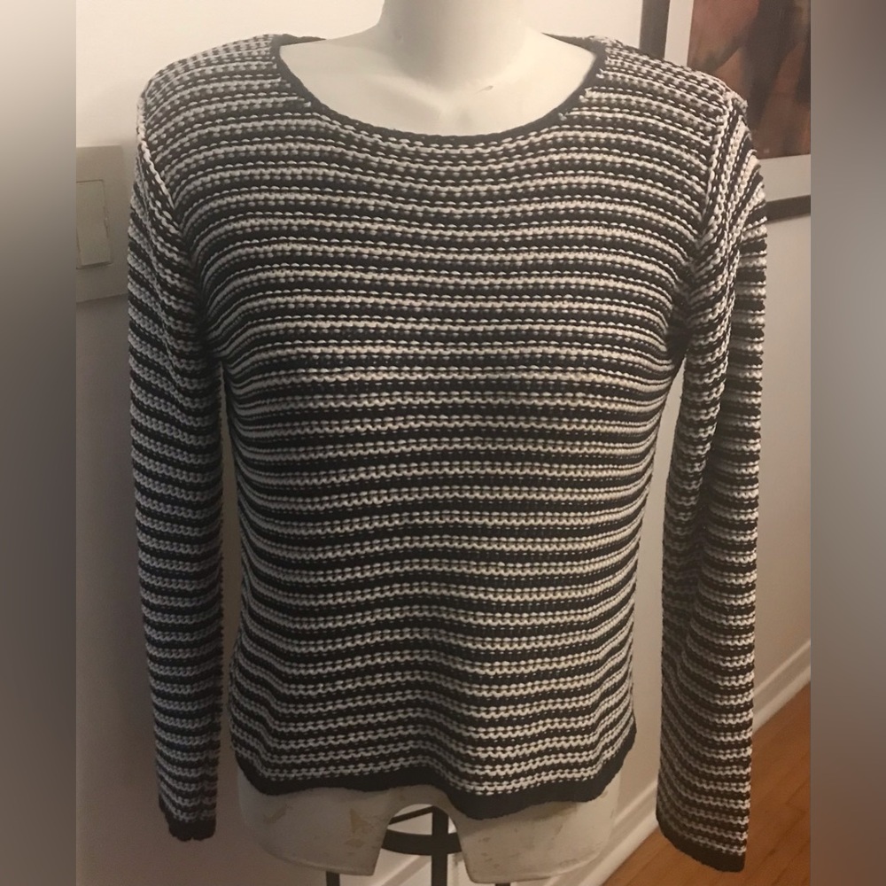 Alaska Blues Striped Sweater - Size Medium